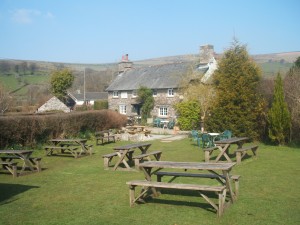 The Rugglestone Inn Garden - Widecombe in the Moor